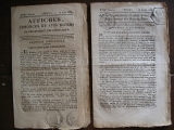 Collectif. Affiches, Annonces et Avis divers du Département des Basses-Alpes. XXIIIe année. André Guichard, Digne, 1830.