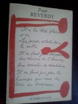 Collectif. Pour Reverdy. Le temps qu\'il fait, 1990. Textes inédits.