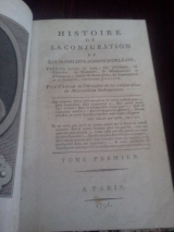 Anonyme (Galart de Montjoie / Montjoye). Histoire de la conjuration de Louis-Philippe-Joseph d\'Orléans surnommé Egalité. Paris, s. n. 1796.