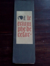 (Anonyme) Le Triumphe de César (triomphe). Paris, La Sirène, 1920. Facsimilé, texte latin et français.