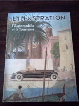 Collectif. Baschet, R. (dir.) L\'Illustration, L\'Automobile et le tourisme. numéro spécial du 07 octobre 1933. Couverture de Georges Lepape. In-folio broché.
