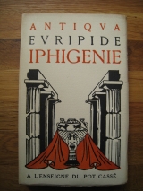 EURIPIDE. RIQUIER, Andrée (ill.) Iphigénie. Paris, À l\'Enseigne du Pot Cassé, 1931. Ex. sur papyrus de Tsahet. 1929