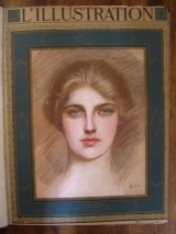 Collectif. L\'Illustration, numéro spécial de noël 1921. 4 compositions en couleurs de Georges BARBIER. Relié in-folio.