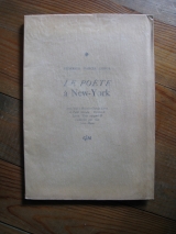 LORCA, Federico Garcia. Le poète à New-York. GLM, Paris,
