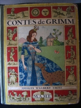 GRIMM (d\'après) URIET, Albert (illus.). Contes de Grimm. Tours, Alfred Mame, 1936. Cartonnage illustré.