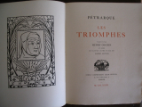 PÉTRARQUE. LATOUR, Alfred (ill.) Les triomphes. Paris, Léon Pichon, 1922. Broché.