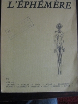 L\'ÉPHÉMÈRE. Numéro 10. Été 1969. Éditions de la Fondation Maeght, Paris.