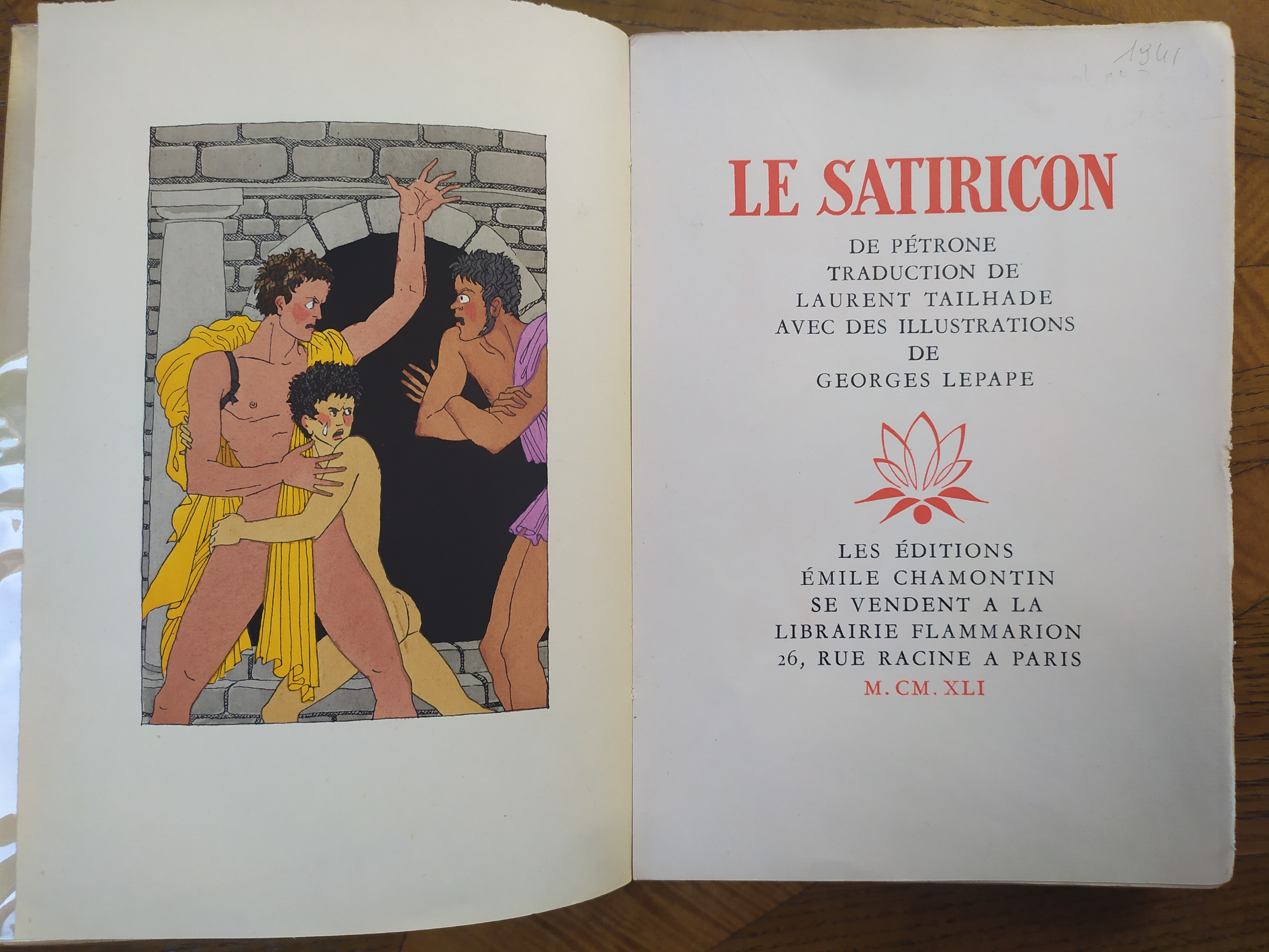 Pétrone. Lepape, Georges (ill.) Satiricon. Paris, Émile Chamontin, 1941 Pétrone. Lepape, Georges (ill.) Satiricon. Paris, Émile Chamontin, 1941